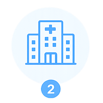 Clinic visit icon