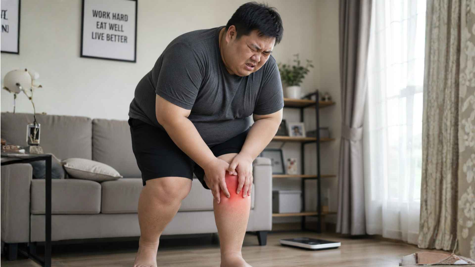 Image obesity knee pain